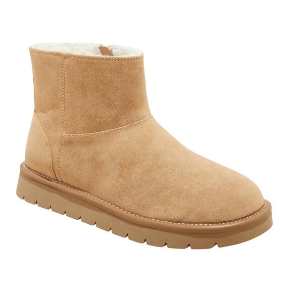 NWT Universal Thread Womens May Faux Suede Booties 91791701 Tan Brown 10M - Picture 1 of 10